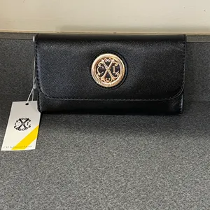 Christian Lacroix‎ Black Clutch/Wristlet with Gold Accents A54 thumbnail 2