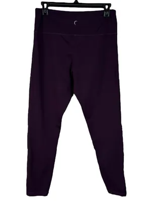Zyia Active SZ 12 Moto Light 'n Tight 7/8 Leggings Laser Cutouts Hi-Rise Purple thumbnail 5