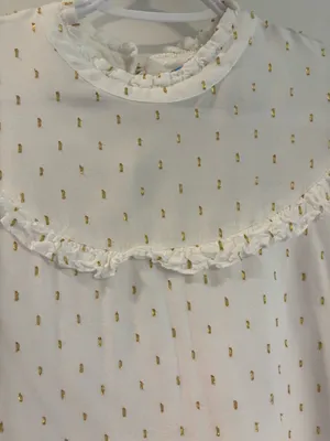 White and Gold Draper James Top thumbnail 6