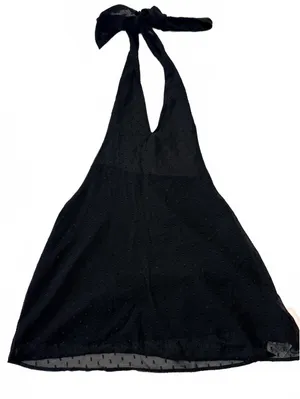 Forever 21 Halter Dress Black Mini Sleeveless Open Back Women’s Size S Small thumbnail 1