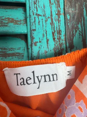 NWT orange & purple Taelynn mini dress thumbnail 3