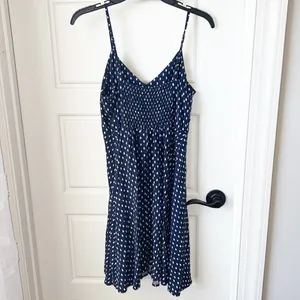 Gap Navy Blue Polkadot Dress thumbnail 4