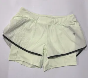 Gymshark womens cucumber Green Drawstring Speed 2 In 1 Athletic Shorts Size‎ M thumbnail 1