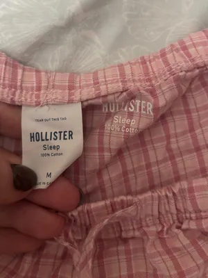 Hollister Pink Plaid Lounge Shorts thumbnail 6