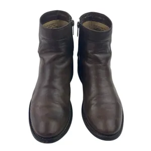 Frye Shirley Booties Women’s Size 6.5 Brown Leather Ankle Zip Distressed Cowgirl thumbnail 3