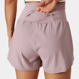 Halara Back Pocket Plus Side Hidden Pocket 2-in-1 Gym Shorts 3" thumbnail 2