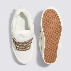 NEW Vans Knu Stack Women's Platform Shoes Vintage Suede Marshmallow W-9.5 M -8 thumbnail 4