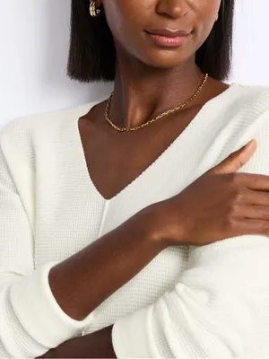 Staccato Eyrwin V Neck Tunic Sweater Off White M NET STITCH FIX thumbnail 3