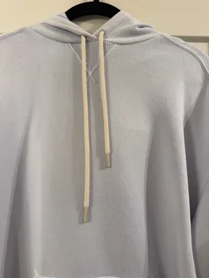 Aerie Eyelet Blue Oversized Hoodie thumbnail 6