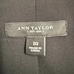 Ann Taylor Black Gray Wool Blend Blazer Size 10‎ thumbnail 7