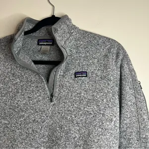 Patagonia Better Sweater 1/4‎ Zip Gray Fleece Jacket M Women’s thumbnail 2