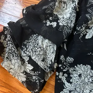 Like New MSK Black Floral Women's Top size M thumbnail 4