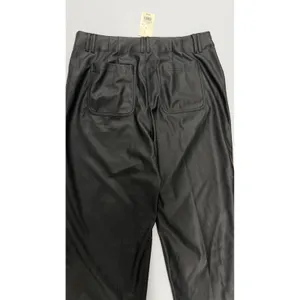 A New Day Women Black Faux Leather Wide Leg Pants Size 16 NWT 018104218 thumbnail 7