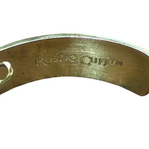 Rustic Cuff Gold-Tone Class of 2016 Cut-Out Cuff Bracelet Grad Gift Preowned thumbnail 2