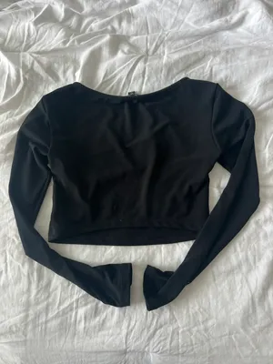 Motel Rocks Black Long Sleeve Top With Cut Out thumbnail 3