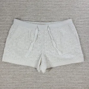 Ann Taylor LOFT Lace Shorts Womens 12 White Loose Elastic Waist Resort Vacation thumbnail 12
