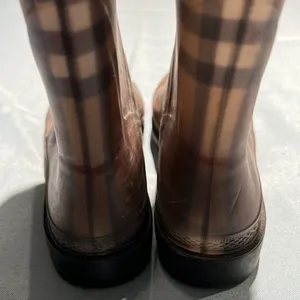 Burberry Plaid Signature Knee High Rain Boots Size 36/ 5.5‎ Fisherman Core B40 thumbnail 6