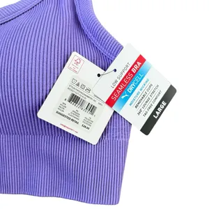 Puma Truth or Dare Ribbed Seamless Sports Bra -‎ Size L - Purple - NWT thumbnail 5