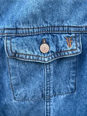 Frye Western Denim Dress Womens Large Blue Country Cowgirl Button Front Mini EUC thumbnail 4