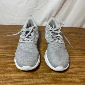 Adidas Cloudfoam Running‎ Shoes Lightweight Athletic Sneakers Gray White 7 thumbnail 2