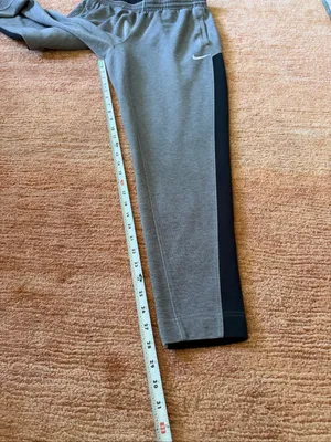 Nike Basketball G Gray Black Tapered Jogger Pants Youth Unisex thumbnail 5