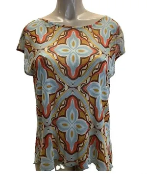 Cha Cha Vente Size Medium Hi Low Style Mesh Top. New Without Tag thumbnail 1