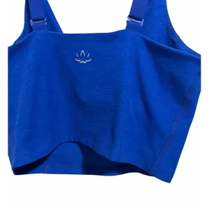 Beyond Yoga Spacedye‎ Good Day Cropped Tank Marine Blue Heather Size Small thumbnail 6