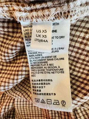 Free People Neutral Plaid Tiered Maxi Skirt thumbnail 7
