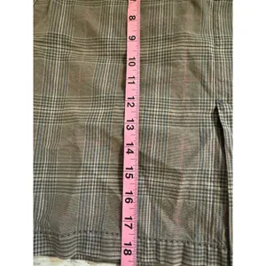 American Eagle Pencil Skirt Women’s Size 6 Gray Plaid Preppy Front Slit EUC thumbnail 8