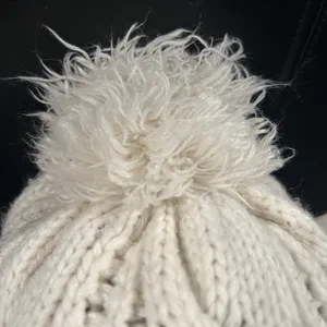 The North Face Off White Cable Knit Beanie thumbnail 9
