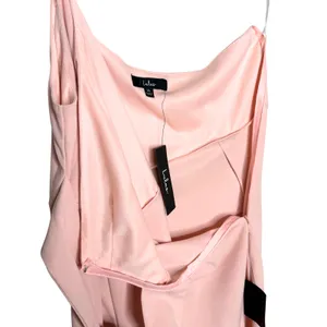 Lulus One Shoulder Club Scene Bodycon Midi Dress XL Pink Party Wedding Guest New thumbnail 11
