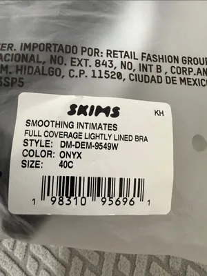 SKIMS Smoothing Intimates Full Coverage Lightly Lined Bra Onyx 40C thumbnail 10