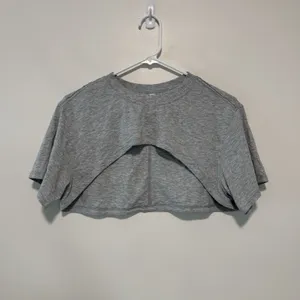 Lululemon All Yours Boyfriend Ultra Crop Heathered Core Light Grey Size 6 thumbnail 4