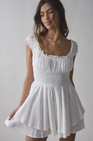 Urban White Romper thumbnail 1
