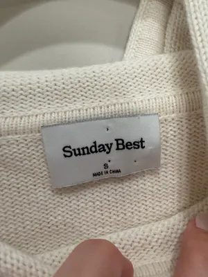 Sunday‎ Best Aritzia Cream Organic Cotton Cashmere Blend Hoodie Size Small thumbnail 2