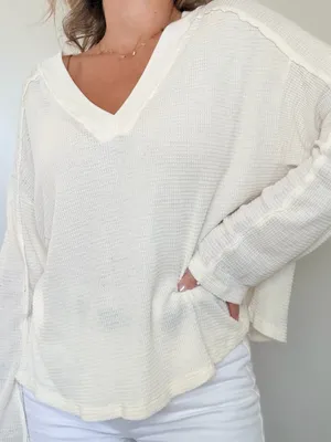 New Project Social T Underground Burnout Thermal V-Neck Long Sleeve thumbnail 8
