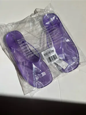 NWT! Square Toe Purple Jelly Flip Flops• Sz 7 thumbnail 6