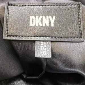 DKNY Women's Black Front‎ Button Down Faux Fur Jacket Coat thumbnail 7