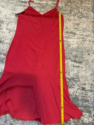 Lulu's Bright Red Midi Slip Dress with Spaghetti Straps thumbnail 13