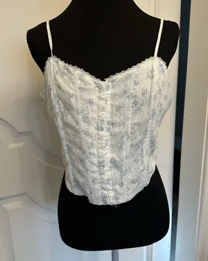 Altar’d State Boned Corset Cami Spaghetti Strap Top Hook Front NWOT thumbnail 1
