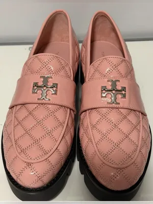 Tory Burch Blush Quilted Leather Loafers with Logo Accent thumbnail 8
