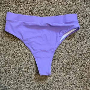 High waisted cheeky cut bikini bottoms Purple Size L thumbnail 2