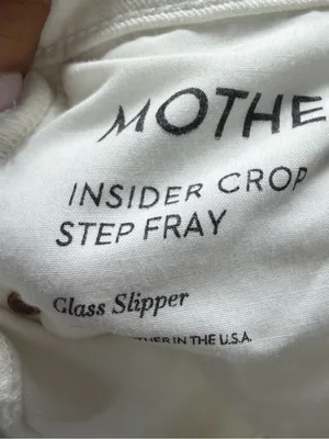 MOTHER Insider Crop Fray Glass Slipper thumbnail 6