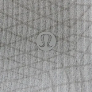 Lululemon Heavyweight Cotton T-Shirt Gradiating Grid Raw Linen Multi Size 8 thumbnail 8