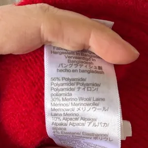 J.Crew Red Merino Wool Blend Roll Neck Long Sleeve Sweater thumbnail 2