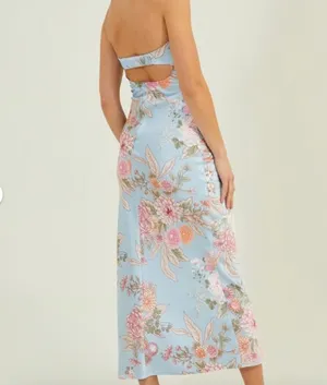 Altar’d State Strapless Midi Dress thumbnail 2