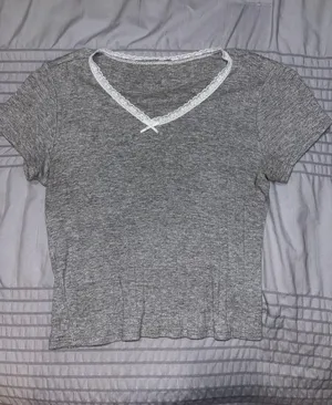 Tilly's Light Grey Blouse thumbnail 1