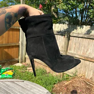 Marc Fisher Women's Rayya Slouch Mid Calf Booties in black size‎ 9.5 thumbnail 5
