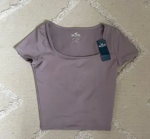 Hollister Square Neck Crop Top thumbnail 1