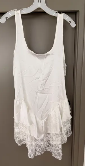 Slip dress White thumbnail 1